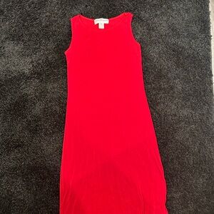 Norm Thompson Vibrant Red Maxi Dress